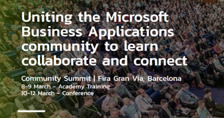 Power Platform Content at Community Summit Barcelona March 10-12